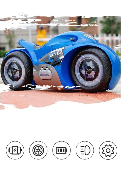 2.4G Rc Araç Oyuncak 1:12 Rc Motosiklet Sürüklenme Oyuncaklar Elektrikli Motor Oyuncak Müzik Ve Led Işık Elektrikli Oyuncaklar Çocuk Serin Hediye (Mavi) (Yurt Dışından)