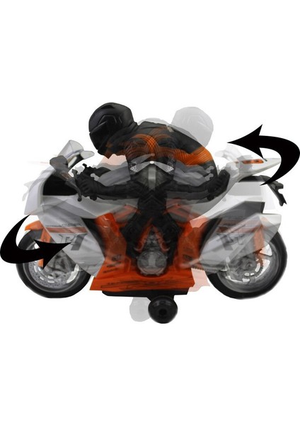 rc Motosiklet Oyuncaklar Uzaktan Kumandalı Mini Süper Solutu Oyuncak Dublör Araba Çocuk Hediye İle Hafif Müzik Rotasyon (Yurt Dışından)