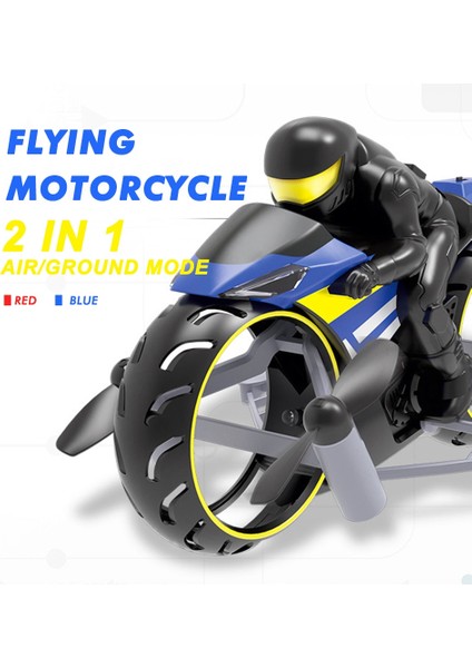 motosiklet 2İn1 Arazi Ve Hava Çift Modu Şarj Edilebilir Stunt Flip Oyuncak Serin Led Işık Rc Motor Oyuncakları İle (Yurt Dışından)
