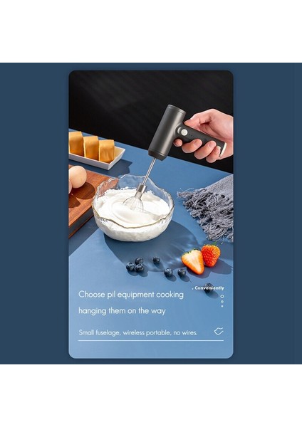 Elektrikli Mikser Blender Süt Froother El Usb Şarj Paslanmaz Kabarcık Makinesi Çırpma Çırpma Kahve Gıda Takviyesi | Yumurta Çırpıcı (Yurt Dışından)