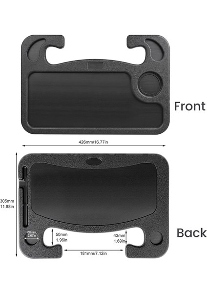 1 Adet Araba Direksiyon Yeme Tepsisi / Laptop Masası Tesla Model 3 S X Y Için Siyah Değiştirme | Evrensel Araba Braketi (Yurt Dışından)