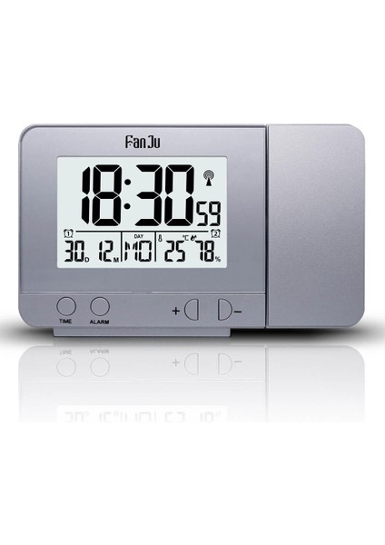 Projeksiyon Çalar Saat Usb Şarj Snooze Çift Alarm Arka Işık Masası Saati (Yurt Dışından)