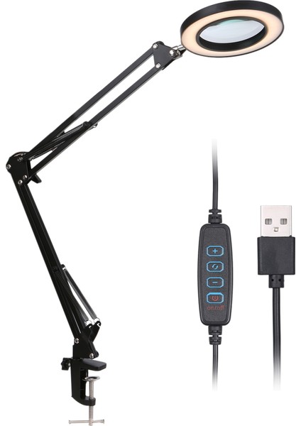 Aydınlatma 8X Büyüteç Usb 72 Led Masa Lambası Lehimleme Demir Onarım / Cilt Bakımı Güzellik Aracı 3 Modu Kısılabilir | Büyüteçler (Yurt Dışından)