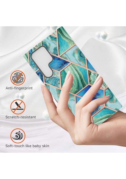 Samsung Galaxy S22 Ultra Için Mermer Desen Baskılı Esnek Yumuşak Tpu Telefon Kılıfı (Yurt Dışından) fiyatları