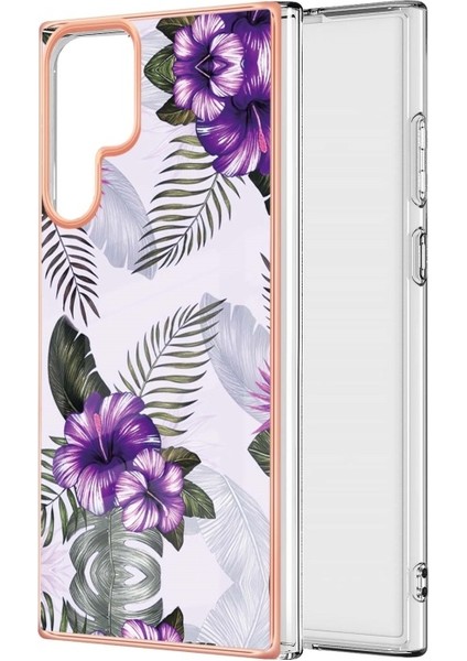Samsung Galaxy S22 Ultra Için Mermer Desen Baskılı Esnek Yumuşak Tpu Telefon Kılıfı (Yurt Dışından)