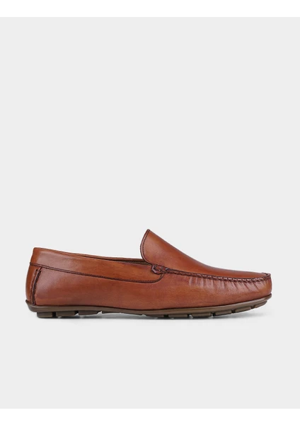 Deri Taba Erkek Loafer