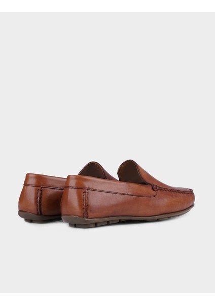 Deri Taba Erkek Loafer