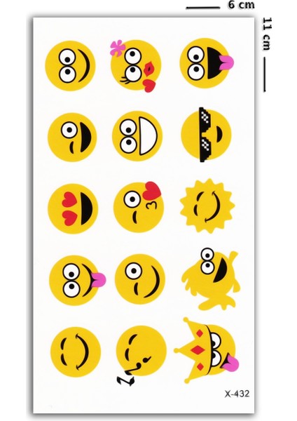 Emojiler Mini Dövme