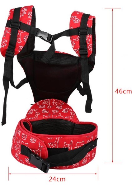 Ergonomik Ayarlanabilir Bebek Taşıyıcı Kalça Koltuk Ayarlanabilir Nefes Bebek Yenidoğan Ön Taşıyıcı Wrap Sling Sırt Çantası (Yurt Dışından)