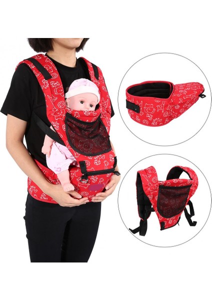 Ergonomik Ayarlanabilir Bebek Taşıyıcı Kalça Koltuk Ayarlanabilir Nefes Bebek Yenidoğan Ön Taşıyıcı Wrap Sling Sırt Çantası (Yurt Dışından)