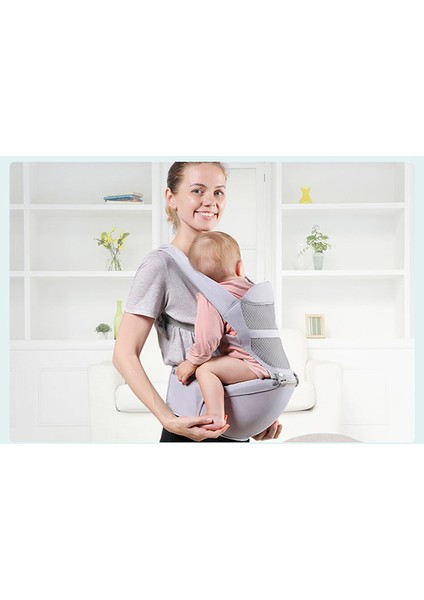 0 48 Ay Ergonomik Bebek Taşıyıcı Sırt Çantası Yenidoğan Çok Fonksiyonlu Için Kalça Koltuk İle Bebek Sling Wrap Bel Tabure Bebek Kanguru | Sırt Çantaları Ve Taşıyıcılar (Gri)