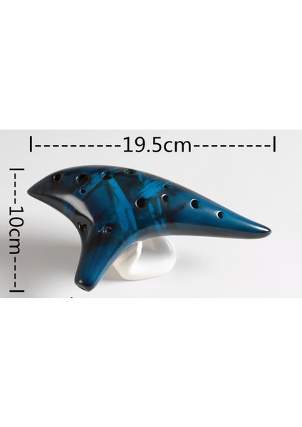 12 Delik Seramik Flüt Ocarina Alto Füme Ocarina Sualtı Müzik Enstrüman Müzik Lover Stil Acemi Enstrüman | Ocarina (Mavi) (Yurt Dışından) fiyatları