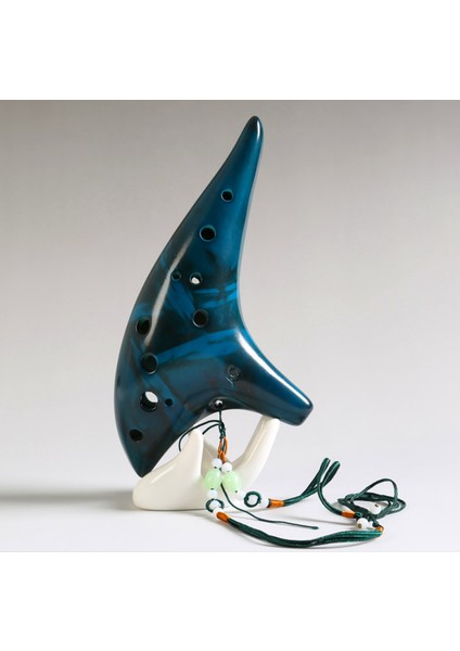 12 Delik Seramik Flüt Ocarina Alto Füme Ocarina Sualtı Müzik Enstrüman Müzik Lover Stil Acemi Enstrüman | Ocarina (Mavi) (Yurt Dışından) modelleri