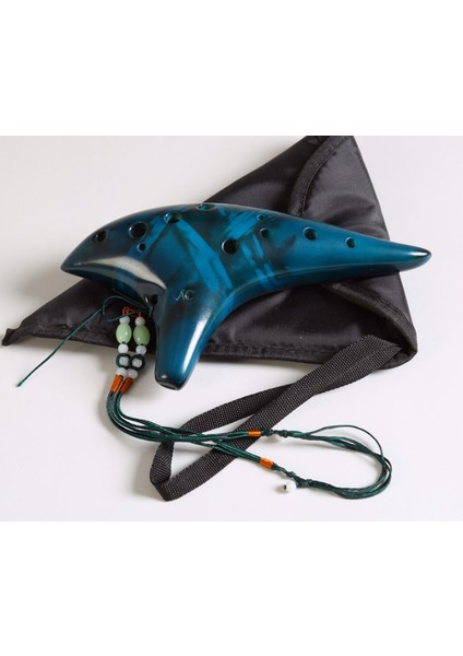 12 Delik Seramik Flüt Ocarina Alto Füme Ocarina Sualtı Müzik Enstrüman Müzik Lover Stil Acemi Enstrüman | Ocarina (Mavi) (Yurt Dışından) fırsatları