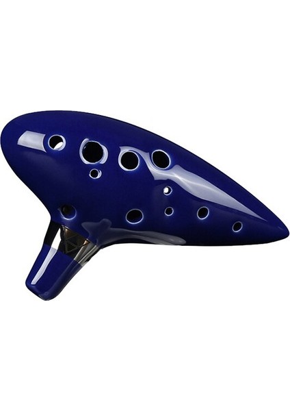 Ocarina 12 Delik Ocarina Seramik Alto C Ocarina Flüt Mavi Ocarina Enstrüman Çocuk Hediye 2020 Sıcak Satış | Ocarina (Yurt Dışından)