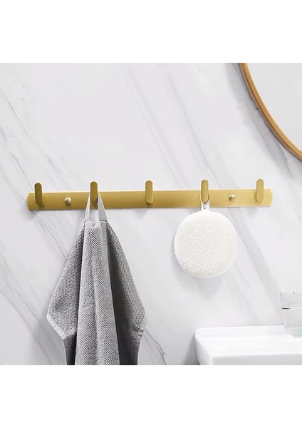 Duvara Monte Banyo Havlu Robe Kanca Raf Altın Ofis Oturma Odası Gadget Çanta Kanca Ceket Giyim Duvar Asılı Askısı | Robe Hooks (Yurt Dışından)