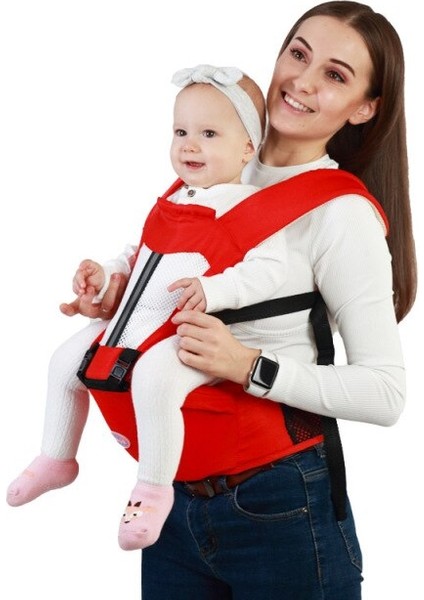 0 36 Ay Bebek Taşıyıcı Kanguru Toddler Sling Wrap Taşınabilir Bebek Hipseat Yumuşak Nefes Ayarlanabilir Kalça Koltuk Bebek Wrap Sling | Sırt Çantaları Ve Taşıyıcılar (Kırmızı)