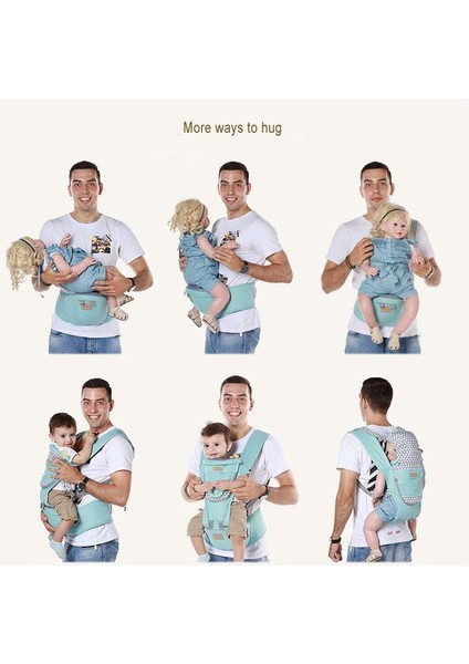 Ergonomik Bebek Taşıyıcı Bebek Çocuk Bebek Hipseat Sling Ön Yüzleşen Kanguru Bebek Wrap Carrier Bebek Seyahat 0 36 Ay | Sırt Çantaları Ve Taşıyıcılar (Mavi) (Yurt Dışından)