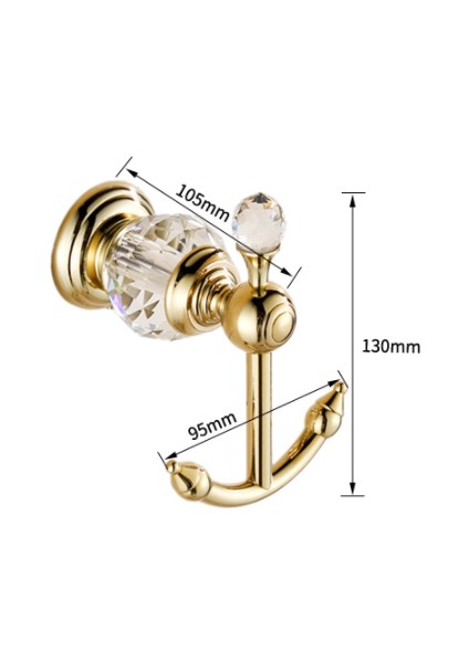 Robe Kancalar Altın Kanca Duvar Üzerinde Kristal Pirinç Altın Robe Kanca Banyo Asılı Havlu Rack Avrupa Tarzı Giysi Kanca Hk 25 | Robe Kanca | Duvardaki Kanca Kancası Kancası (Yurt Dışından) fırsatları