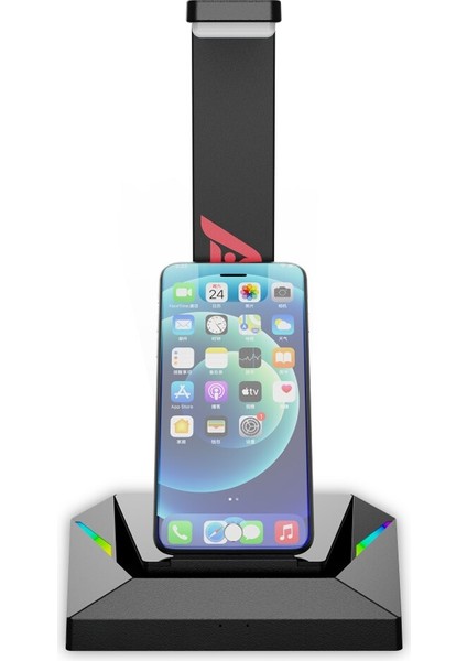 Oyun Kulaklık Standı Ve Kablolu Gaming Headset Masası Çift Kulaklık Askı Tabanlı Telefon Tutucu Ve 2 Usb Şarj Işık | Kulaklık Aksesuarları (Yurt Dışından) fiyatları