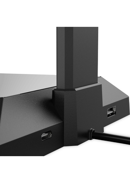 Oyun Kulaklık Standı Ve Kablolu Gaming Headset Masası Çift Kulaklık Askı Tabanlı Telefon Tutucu Ve 2 Usb Şarj Işık | Kulaklık Aksesuarları (Yurt Dışından) modelleri