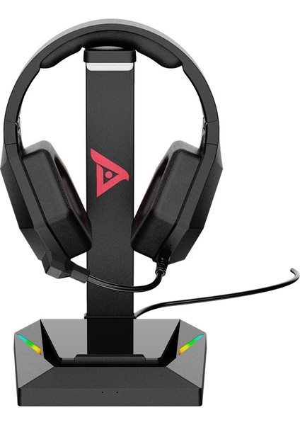 Oyun Kulaklık Standı Ve Kablolu Gaming Headset Masası Çift Kulaklık Askı Tabanlı Telefon Tutucu Ve 2 Usb Şarj Işık | Kulaklık Aksesuarları (Yurt Dışından) fırsatları