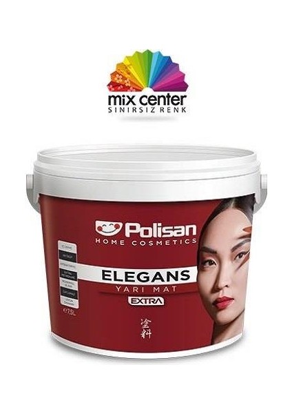 Elegans Extra Yarı Mat Silikonlu Iç Cephe Boyası 12 Lt Mutlu Mavi