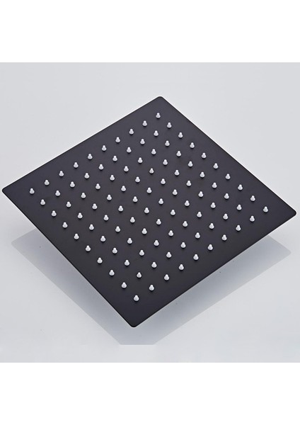 Siyah Kare Yağmur Paslanmaz Çelik Duş Başlığı Ultrathin 2 Mm 8 Inç Seçim Banyo Duvar Ve Tavan Monte | Duş Başlıkları (Yurt Dışından)