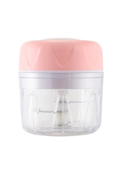 Elektrik Sarımsak Basın Kırıcı Mutfak Pişirme Et Öğütücü Mini Gıda Sebze Kıyıcı Somun Meyve Soğan (Pembe) (Yurt Dışından)