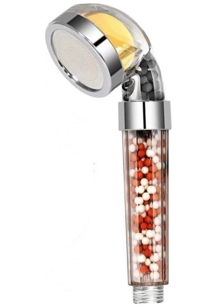 Banyo Iyonik Mineral Boncuk Duş Başlığı C Vitamini İle Duş Filtresi Yüksek Basınç Tasarrufu Su El Spa Duş | Duş Başlığı (Yurt Dışından)