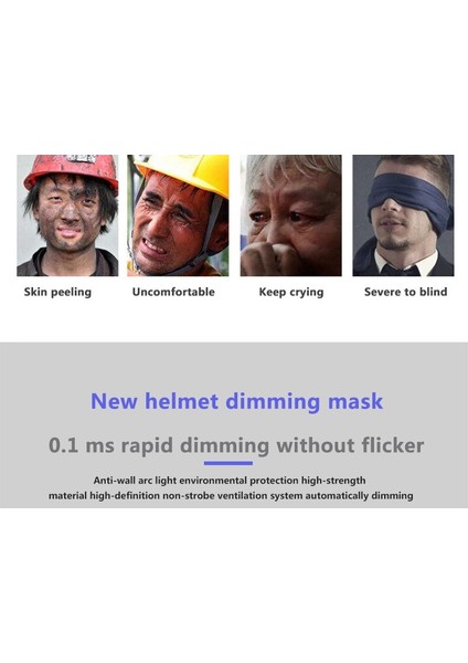 Kaynak Kask, Otomatik Karartma Kaynak Kapağı, Kafa Monte Kaynak Gözlükleri, Kaynakçı Özel Anti Fırın Yüz Kask Tipi | Kaynak Kaskları (Yurt Dışından)