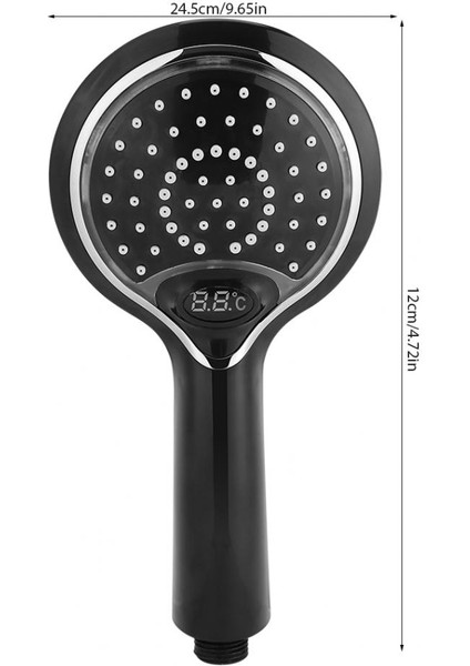Otomatik Led Işık Duş Kafası 3 Renk Led El Banyo Püskürtücü Dijital Sıcaklık Ekran Su Tasarrufu Duş Sprey Kafa | Işık Duş Başlığı | Led Işık Duş Başkanı Kafa (Yurt Dışından) modelleri