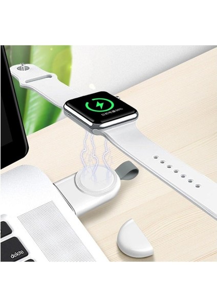 Apple Watch Uyumlu Için Manyetik Şarj Aygıtlı Anahtarlık Tipi USB Adaptör