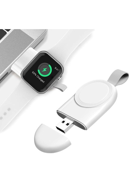 Apple Watch Uyumlu Için Manyetik Şarj Aygıtlı Anahtarlık Tipi USB Adaptör
