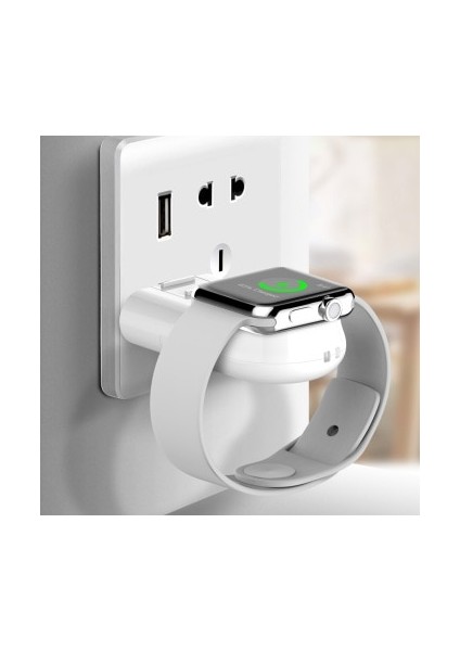 Apple Watch Uyumlu Için Manyetik Şarj Aygıtlı Anahtarlık Tipi USB Adaptör