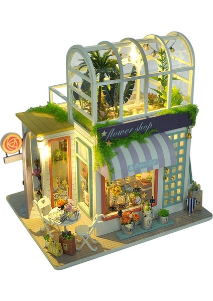 Çocuk Playhouse El Yapımı Monte Dıy Kabin Modeli Cottage 3D Bulmacalar Çocuklar Için Dıy Yapboz Eğitici Oyuncak | Domino (Yurt Dışından)