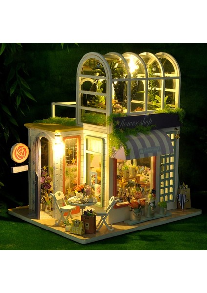 Çocuk Playhouse El Yapımı Monte Dıy Kabin Modeli Cottage 3D Bulmacalar Çocuklar Için Dıy Yapboz Eğitici Oyuncak | Domino (Yurt Dışından)