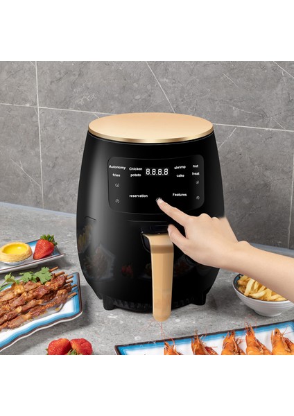Çok Fonksiyonlu Büyük Kapasiteli Air Fryer - Siyah (Yurt Dışından) fırsatları