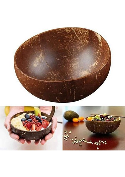 Hindistan Cevizi Kasesi El Yapımı Hindistan Cevizi Kabuğu Sofra Ahşap Kaşık Tatlı Salata Meyve Karıştırma Kase Pirinç Ramen Kase | Kaseler (Yurt Dışından) modelleri
