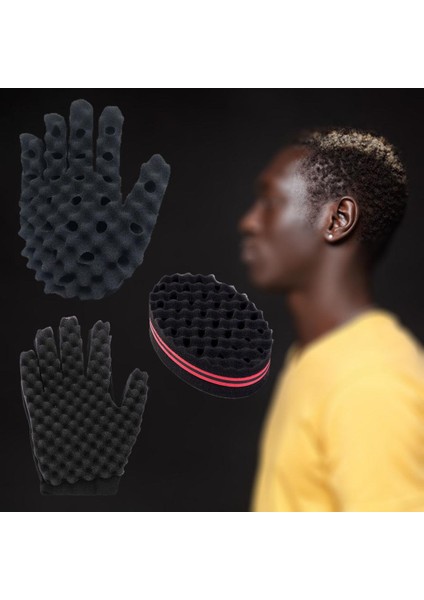 Saç Curl Sünger Eldivenler Kıvırcık Saç Styling Kiti Saç Büküm Curl Dalga Saç Için