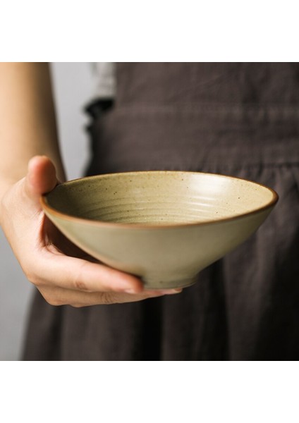 Seramik Noodle Kase Retro Sofra Kase Basit Restoran Ramen Pirinç Salatası Meyve Kase Ev 5 Inç | Kaseler (Yurt Dışından) fiyatları