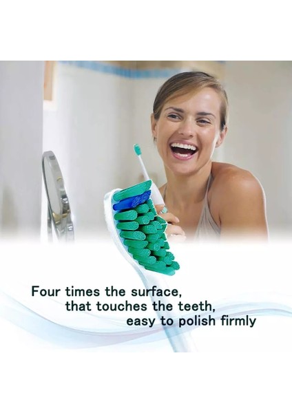 Philips Sonicare Şarjlı Diş Fırçası Uyumlu  4'lü