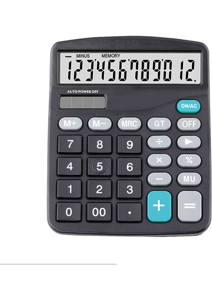 Siyah 12 Hane Büyük Ekran Hesap Makinesi Moda Bilgisayar Finansal Muhasebe | Hesap Etiketleri (Yurt Dışından)