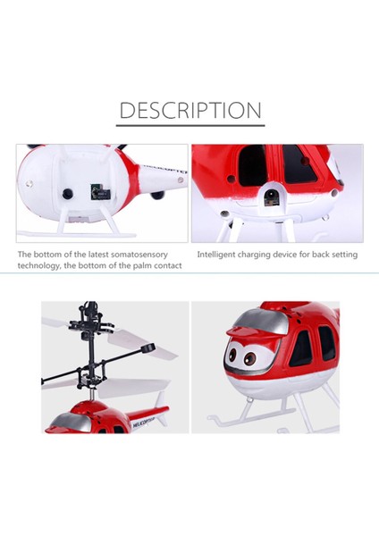 Mini Kızılötesi Sensör Helikopter Uçak 3D Gyro Helikoptero Elektrikli Mikro Helikopter Oyuncak Hediye Çocuklar Için | Rc Uçaklar (Kırmızı) (Yurt Dışından)