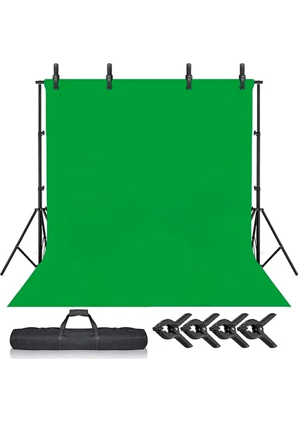 Ada Greenbox Chromakey Green Screen Greenbox Yeşil Fon Perde2 x 3 m + Fon Standı