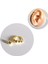 925 Ayar Gümüş Gold Boncuk Halka Piercing/küpe. Çap 8 mm 1