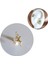 925 Ayar Gümüş Gold Perili Piercing/küpe. Bar Uzunluğu 6mm 1