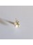 925 Ayar Gümüş Gold Perili Piercing/küpe. Bar Uzunluğu 6mm 2