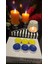 Iv Candles  6 'lı Sarı Lacivert Maxi Büyük Teneke Tealight 3