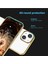 Apple iPhone 13 Uyumlu Arkası Şeffaf Kenarları Şerit Tasarım Telefon Kılıfı 3